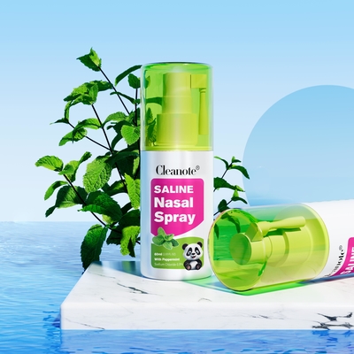Mercado chinês Spray nasal de hortelã salina 50 ml com 0,9% de óleo de hortelã NaCl